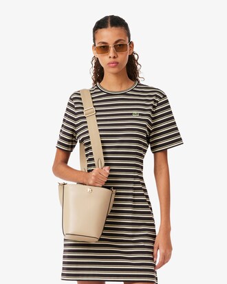 Bolso bucket de piel Tennis Bliss peque&ntilde;o