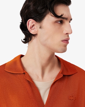 Polo de piqu&eacute; satinado de corte ajustado Runway