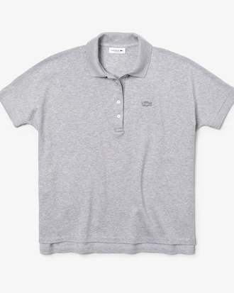 Soft Polo De Mujer Relax Fit En Piqu&eacute; De Algod&oacute;n El&aacute;stico Fluido