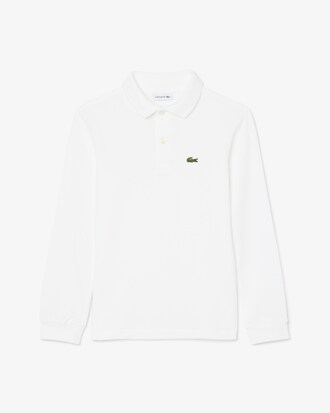 Camisa polo de manga larga de petit piqué