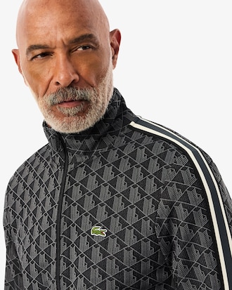 Chaqueta de chándal con cremallera de jacquard Paris