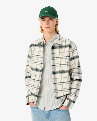 Sobrecamisa de algodón con cuadros escoceses