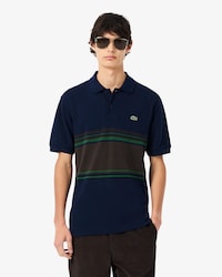 Polo de rayas de corte cl&aacute;sico fabricado en Francia