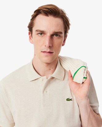Polo jaspeado de corte clásico L.12.12