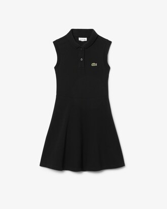 Vestido sin mangas de piqu&eacute; el&aacute;stico