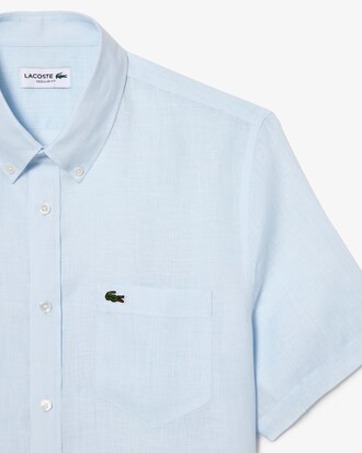 Camisa de lino de manga corta