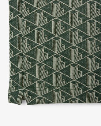 Polo de jacquard de corte clásico con monograma