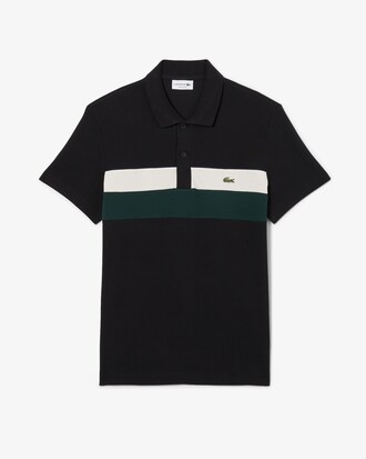 Polo de minipiqu&eacute; color block de corte regular