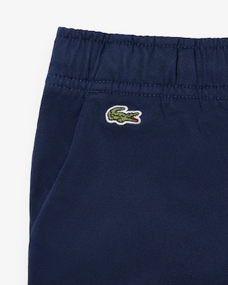 Pantal&oacute;n corto chino de sarga de algod&oacute;n el&aacute;stico
