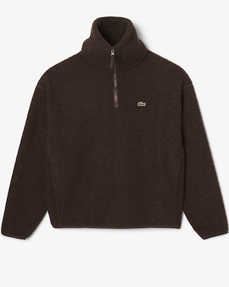 Sudadera de cuello alto con cremallera de forro polar