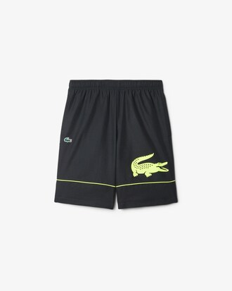 Pantalón corto de tenis de tafetán diamantado estampado