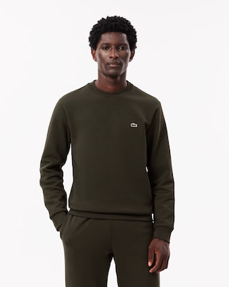 Sudadera de cuello redondo de felpa