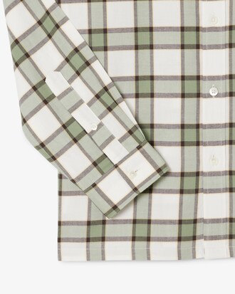Camisa de corte regular de franela con cuadros escoceses