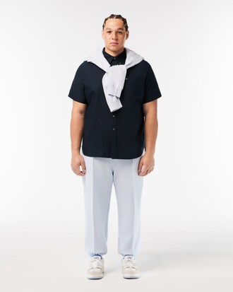 Camisa Oxford regular fit de manga corta