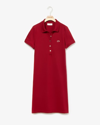 Vestido Polo De Mujer En Mini Piqu&eacute; De Algod&oacute;n El&aacute;stico