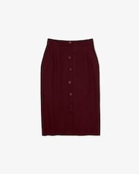 Falda de mujer midi en algod&oacute;n stretch con botones