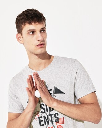 Camiseta de hombre Presidents Cup en mezcla de algodón estampado transpirable