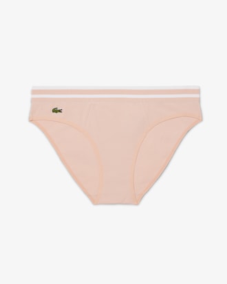 Slips de algod&oacute;n con cintura de rayas
