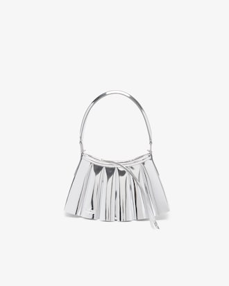 Bolso peque&ntilde;o de piel con efecto espejo Runway Lenglen