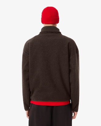 Sudadera de cuello alto con cremallera de forro polar