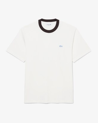 Camiseta de algod&oacute;n en bloques de color con corte cl&aacute;sico