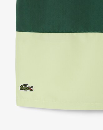 Short de ba&ntilde;o de tafet&aacute;n de rayas