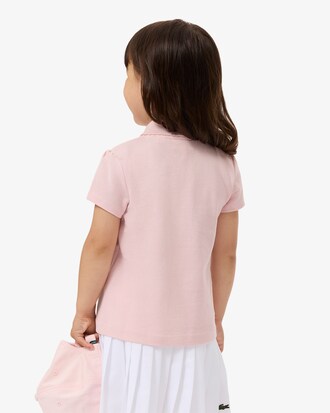 Polo de piqu&eacute; con cuello festoneado