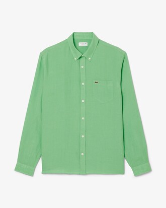 Camisa de lino de corte regular