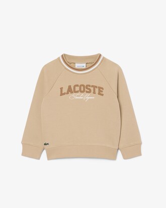 Sudadera Lacoste en felpa con detalles de la marca