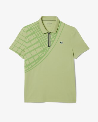 Polo de tenis estampado de corte ajustado Ultra-Dry