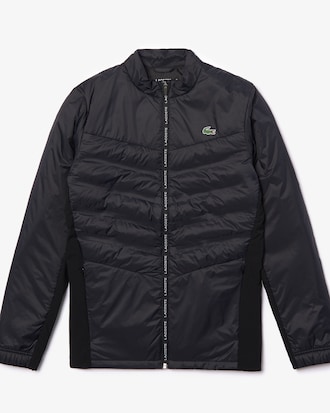 Chaqueta acolchada de hombre Lacoste SPORT Tennis en dos materiales con cremallera