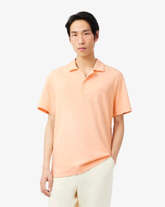 Polo texturizado de corte cl&aacute;sico