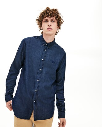 Camisa de hombre regular fit en popel&iacute;n texturizado