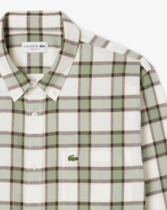 Camisa de corte regular de franela con cuadros escoceses