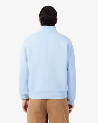 Sudadera de felpa con cuello con cremallera