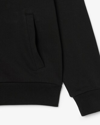 Sudadera con capucha de felpa con cremallera