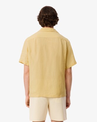 Camisa de corte holgado de lino