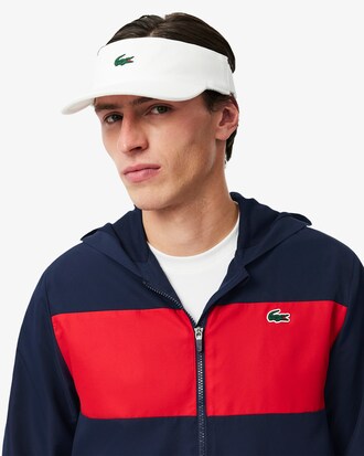 Chaqueta deportiva con bloques de color y cinta de logotipo