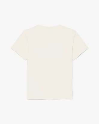 Camiseta de algod&oacute;n con bordado de cocodrilo