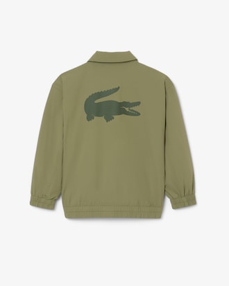 Chaqueta de tafetán con estampado de cocodrilo