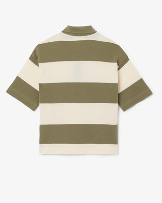 Polo de petit piqué de rayas