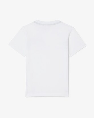 Camiseta de algodón con estampado de monograma