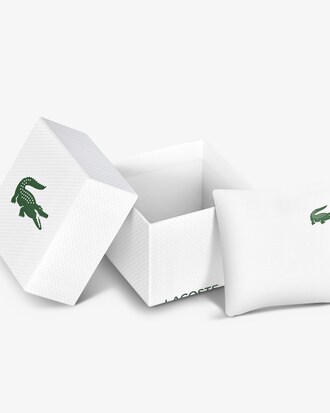 Reloj autom&aacute;tico con correa de cuero Lacoste.12.12