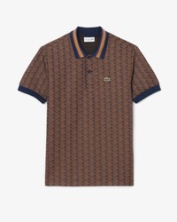 Polo de jacquard de corte cl&aacute;sico con monograma