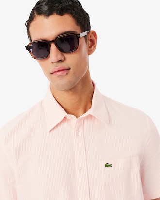 Camisa Oxford de corte regular de manga corta