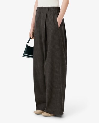 Pantal&oacute;n sastre de lana oversize Runway