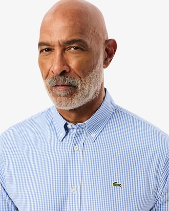 Camisa de corte regular de algod&oacute;n de cuadros