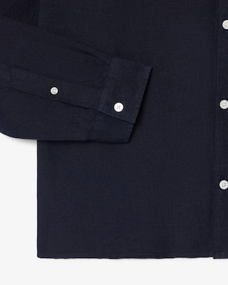 Camisa de lino de corte regular