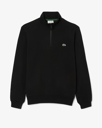Sudadera de felpa de cuello alto con cremallera