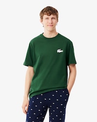 Camiseta loungewear de algod&oacute;n con estampado de cocodrilo